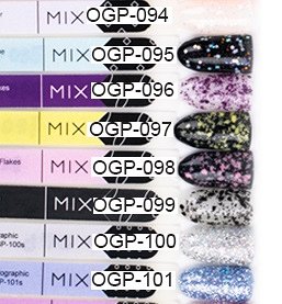 OGP-099s Гель-лак для покрытия ногтей. MIX: Onyx Flakes