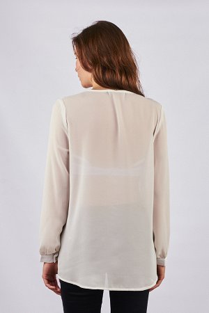 Женская блузка с бусинами 2227 размер L