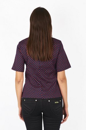 Женская блузка в горошек 2374 размер 48, 50