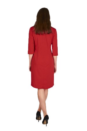 Женское платье мини красное 2726 размер 48