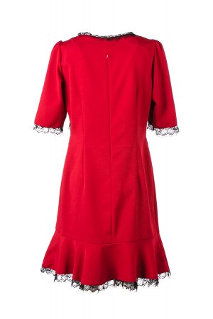 Женское платье мини красный 8005 размер 50