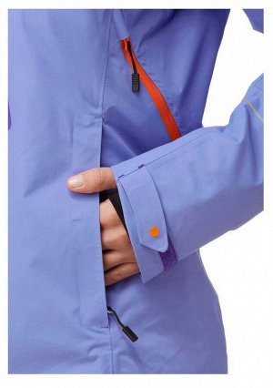 1r Куртка, сиреневая Polarino Модный сиреневый цвет и оранжевые детали. Отталкивает воду, пропускает воздух и не продувается - идеальная модель от Polarino. Специальное покрытие и манжеты. Молнии под 