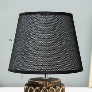 Лампа настольная 32166/1 E14 40 Вт черный с золотой патиной 20x20x28 см RISALUX