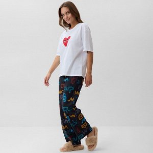 Пижама новогодняя женская (футболка и брюки) KAFTAN "Змейки" размер