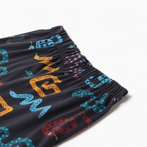 Пижама новогодняя женская (футболка и брюки) KAFTAN "Змейки" размер