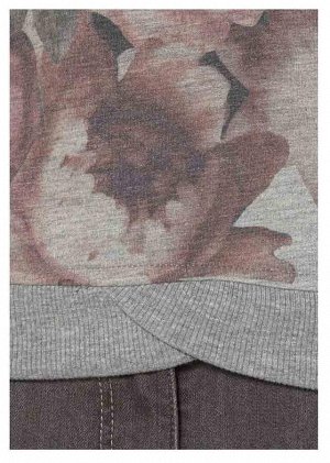1r Толстовка, серая Aniston Изысканная основа с гармоничным рисунком. Широкий круглый вырез. Кант под запах резиночной вязкой. Обрамляющий фигуру силуэт. Длина ок. 56 см. Края резиночной вязкой. Удобн