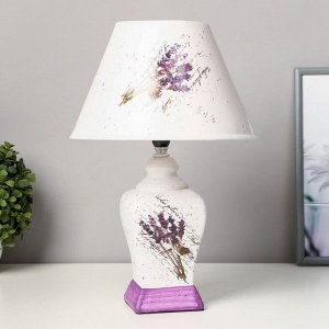 Лампа настольная керамика «Лаванда» Е14 25W 220 В 37.5x25x25 см RISALUX