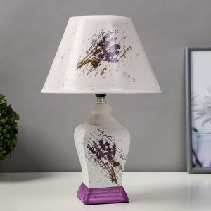 Лампа настольная керамика «Лаванда» Е14 25W 220 В 37.5x25x25 см RISALUX