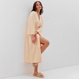 Халат женский KAFTAN Plushy, молочный