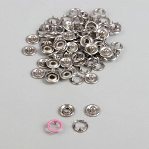 Кнопки рубашечные, d = 9,5 мм, 1000 шт, цвет розовый