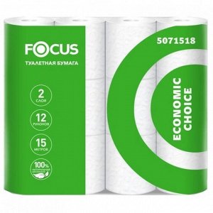 Бумага туалетная Hayat FOCUS  2сл 12шт/уп,арт. 5071518