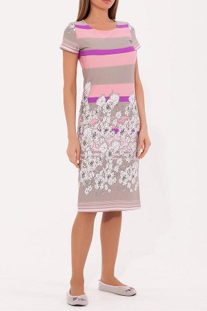 #69614 Платье (INTEX) Серо-розовый