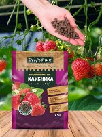Удобрение ДЛЯ КЛУБНИКИ гранулированное сухое &quot;Огородник&quot; органоминеральное, 2,5 кг