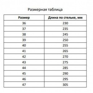 Размерная сетка