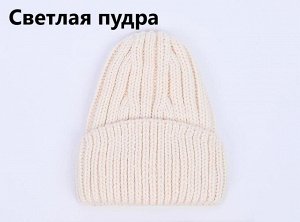 Шапка женская на флисе с шерстью мериноса цвета выбирайте при заказе