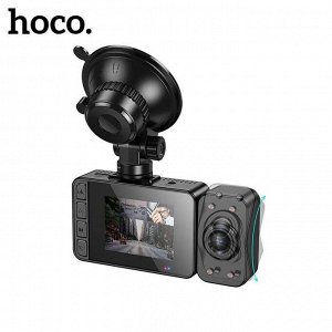 Видеорегистратор HOCO DI62 с тремя камерами WI-FI приложение HD Black