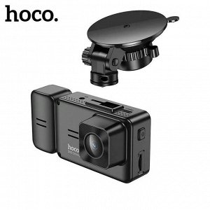Видеорегистратор HOCO DI62 с тремя камерами WI-FI приложение HD Black