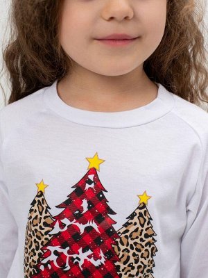 Пижама детская, модель 324, трикотаж (Нарядные ёлочки)