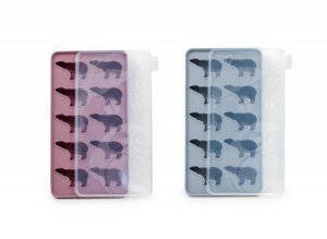 Силиконовая форма для льда с крышкой KF Pastel