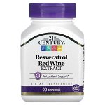 21st Century, Ресвератрол (Resveratrol Red Wine Extract), 90 капсул