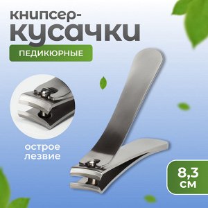 Queen fair Кусачки-книпсер педикюрные, 8,3 см, цвет серебристый