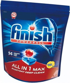 Finish Powerball All-in-One Max - эффективные таблетки для посудомоечной машины с тройным действием