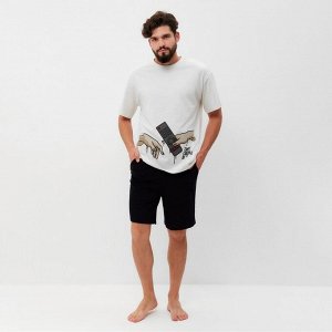 Пижама мужская KAFTAN Just chilling размер, серый/черный