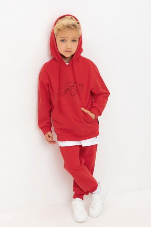 Брюки(Осень-Зима)+boys (насыщенно-красный к518)