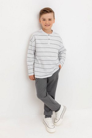 Брюки(Осень-Зима)+boys (тем.серый меланж к520)