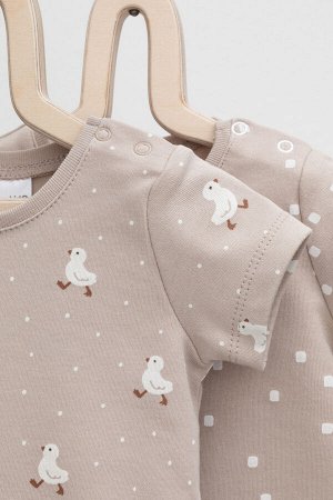 Полукомбинезон(Осень-Зима)+baby (мини квадратики, цыпленок)