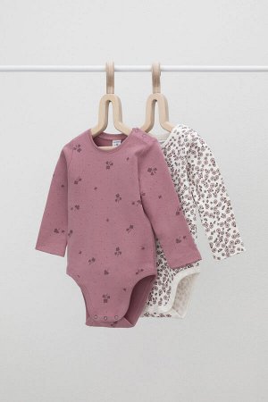 Полукомбинезон(Осень-Зима)+baby (роз.скандинавские цветы, клевер)