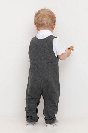 Полукомбинезон(Осень-Зима)+boys (тем.серый меланж к516)