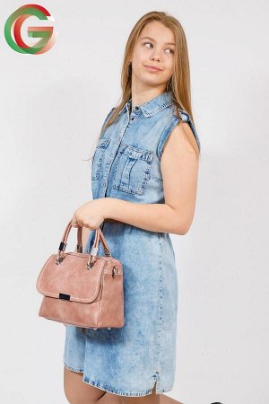 Летняя женская сумка из искусственной кожи, цвет пудра