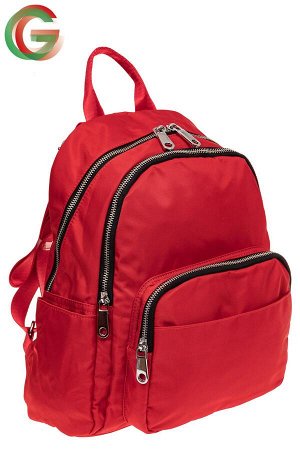 Городской женский рюкзак из текстиля, цвет красный