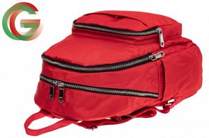 Городской женский рюкзак из текстиля, цвет красный