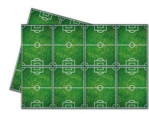 1502-2030 Скатерть полиэтиленовая "Футбол зеленый", 120х180
