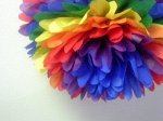 1707247 Подвеска бумажная &quot;Помпон&quot;, 12&quot;/30 см, цветной