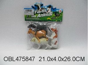 141-1 А набор животных, 4шт/ в пакете 475847