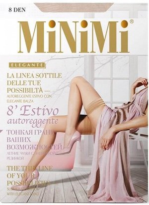 MiNiMi ESTIVO чулки женск. с силикон. резинкой 8 den daino р.2 (S/M) 1пара / шт / 536143