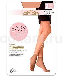 Omsa Easy Day носки женск. полиамид. ср. длины 20 den calzino (Uni) 2пары / 5шт / 843775