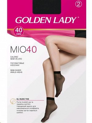 Golden Lady MIO носки женск. полиамид. ср. длины 40 den daino (Uni) 2 пары / 24шт / 859287