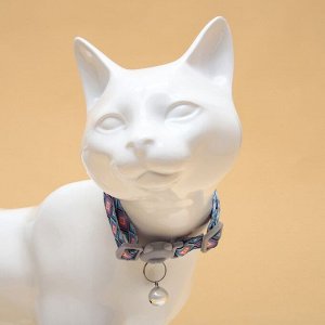 Ошейник кошачий "Калейдоскоп", с бубенчиком, 30 х 1 см, полиэстер
