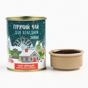 Чай чёрный «Новый год: горячий чай»: апельсин с корицей, 60 г.