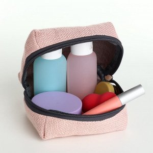 Косметичка на молнии, цвет светло-розовый