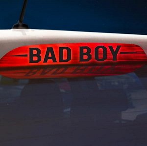 Наклейка на стоп сигнал на заднее стекло "BAD BOY"