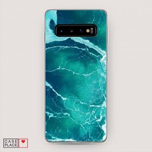 Cиликоновый чехол Изумрудный океан на Samsung Galaxy S10 Plus