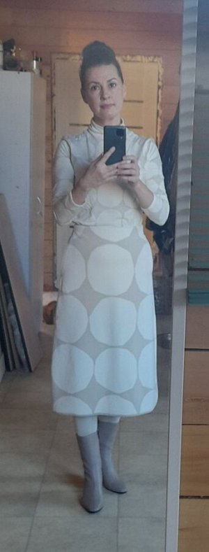 Флисовая юбка, светло серый Uniqlo Marimekko