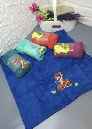 Товары для дома Полотенце из микрофибры с символом нового года, 98*50 см