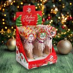 Карамель леденцовая Sweet Ness &quot;Новогодние котики&quot; диск НГ 15 гр, XMAS серия- новогодний подарок в Новый год 2025