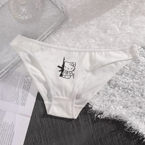 Трусы слипы женские, повседневные, хлопок, 1 шт